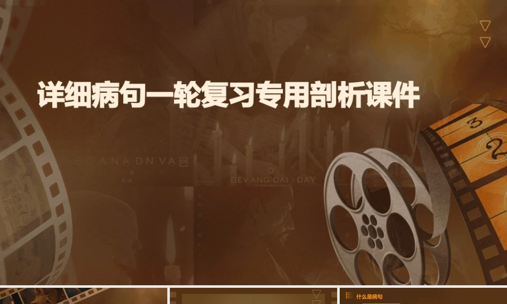 详细病句一轮复习专用剖析课件