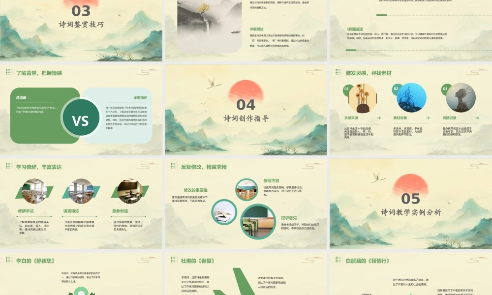 诗词教学要领讲解课件