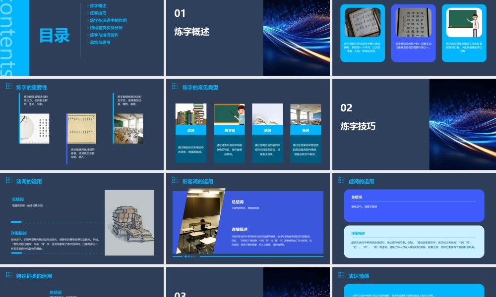 诗词鉴赏——炼字分析课件