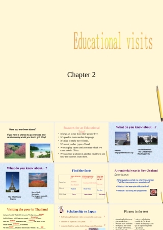 九年级英语下册 Chapter 2 Educational visits课件 上海牛津版 课件