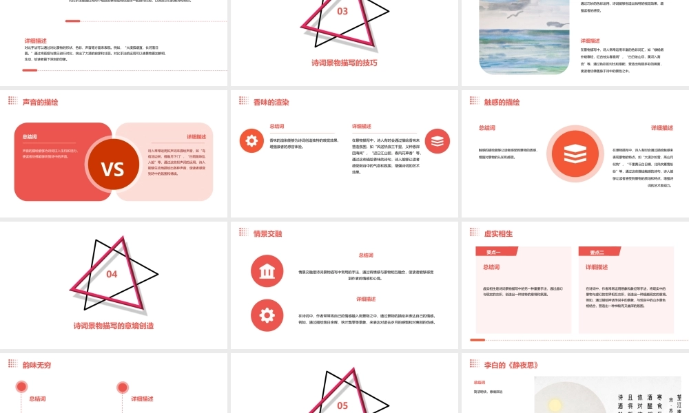 诗词景物描写的方法课件