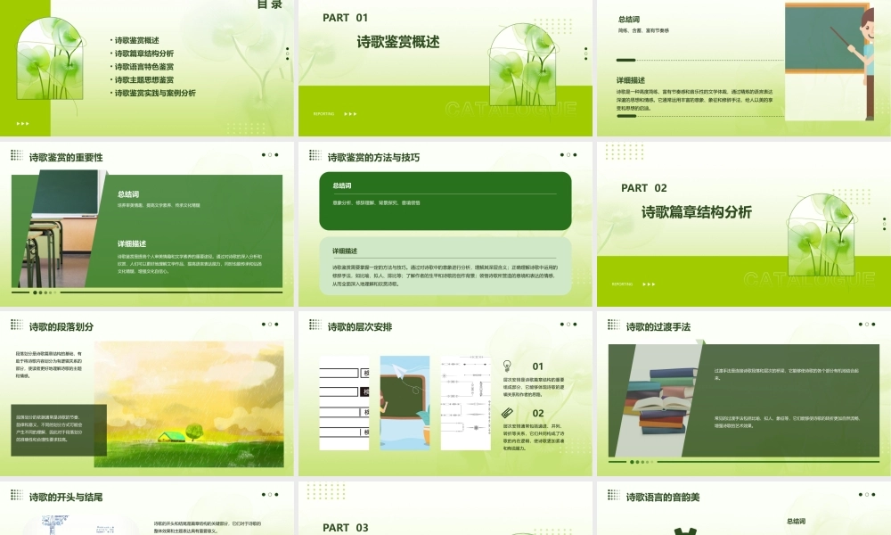 诗歌鉴赏篇章结构课件