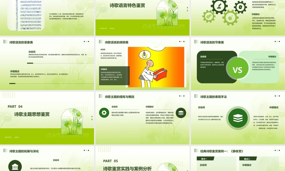 诗歌鉴赏篇章结构课件