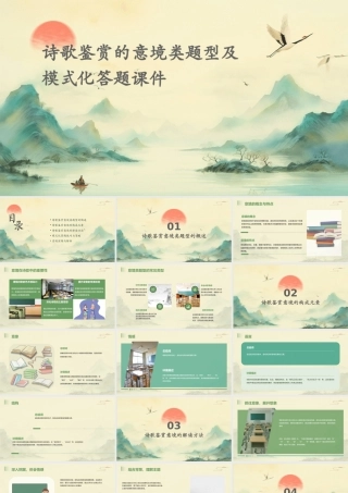 诗歌鉴赏的意境类题型及模式化答题课件