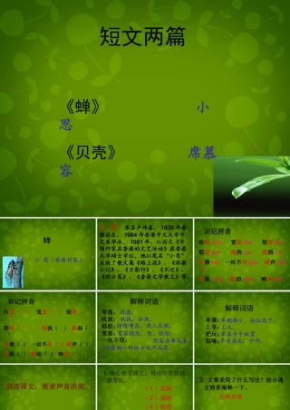 中学七年级语文上册 18 短文两篇课件 (新版)新人教版