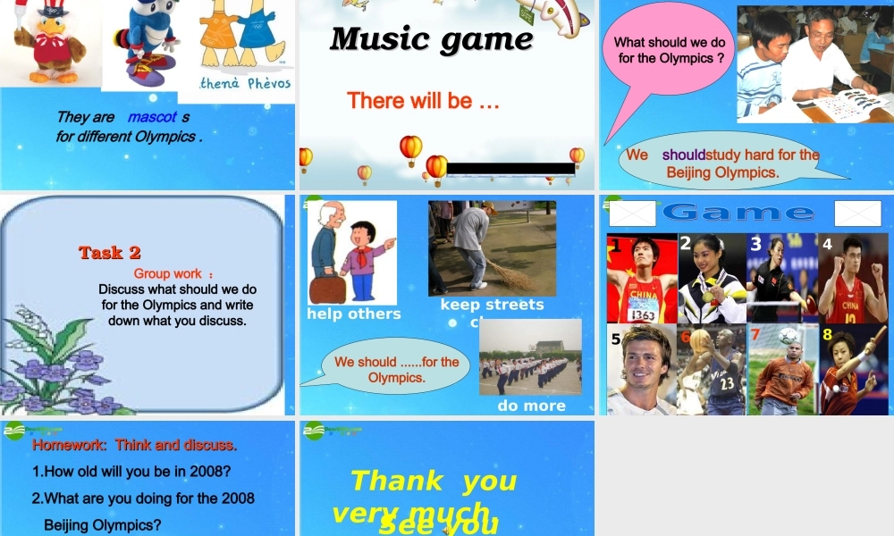 八年级英语上册 Unit 1 Sports and Games Topic 3课件 仁爱版 课件