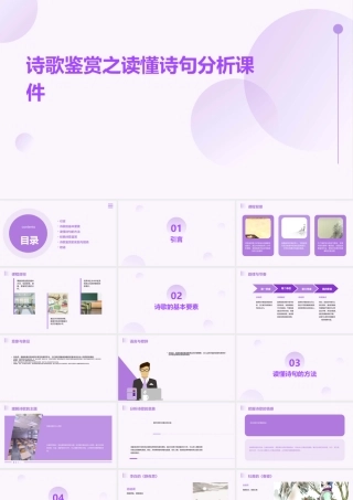 诗歌鉴赏之读懂诗句分析课件