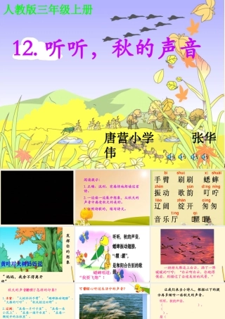 《听听，秋的声音》课件2