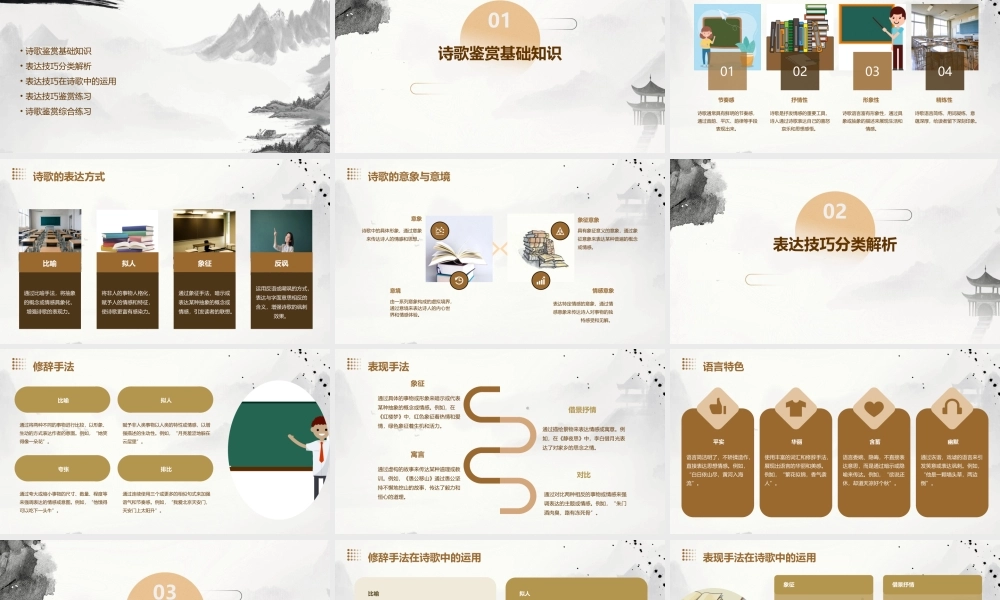 诗歌鉴赏专题复习(表达技巧)课件