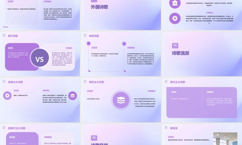 诗歌的分类(非常齐全)课件