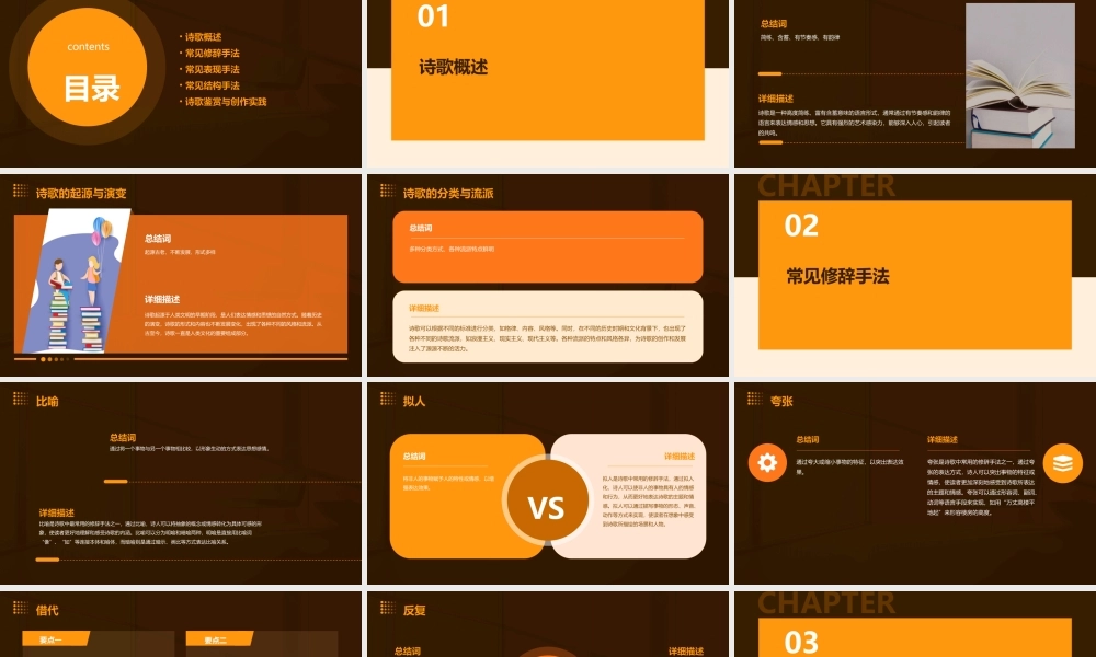 诗歌常见手法辨析详解课件