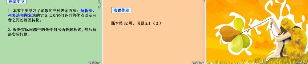 函数的表示方法高一数学课件