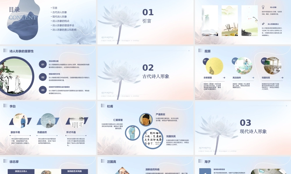 诗中的诗人形象课件