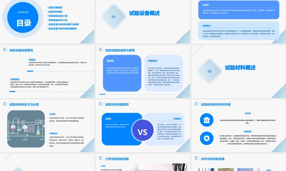 试验设备及材料课件