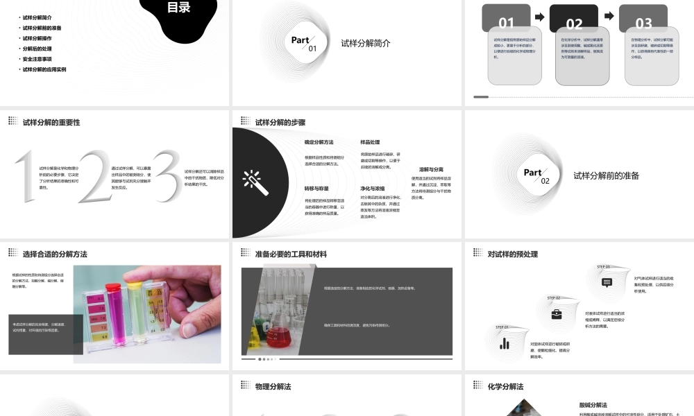 试样的分解教程课件
