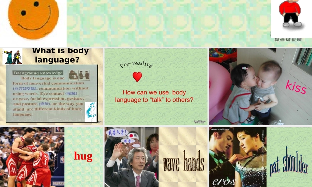 人教版Unit21 body language reading教案课件-2