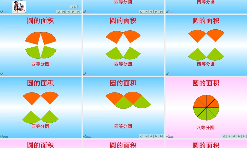 北师大版数学六年级上册《圆的面积》PPT课件之二