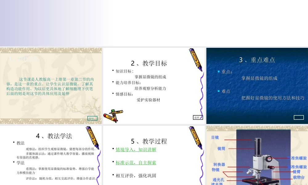 显微镜的使用方法