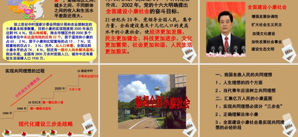 九年级政治(共同理想 共同使命)课件