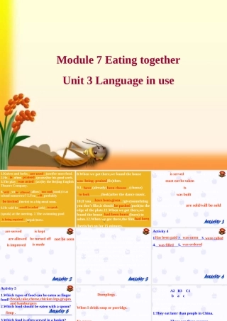 九年级英语下册 Module 7 Unit 3 Language in use课件 外研版 课件