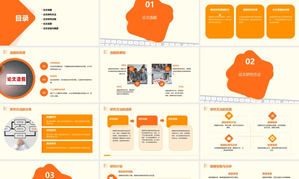 论文的选题与成果课件