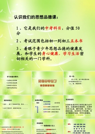 中学七年级政治上册(1.1 我们的新集体)课件 苏教版 课件
