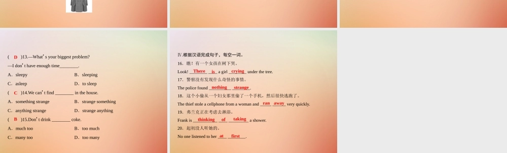 九年级英语全册 Unit 8 It must belong to Carla(第2课时)Section A3a 4c)课件 (新版)人教新目标版 课件