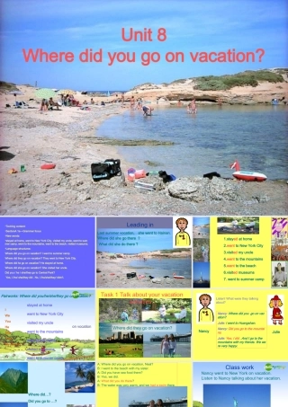 七年级英语上册 Where did you go on vacation课件 鲁教版 课件