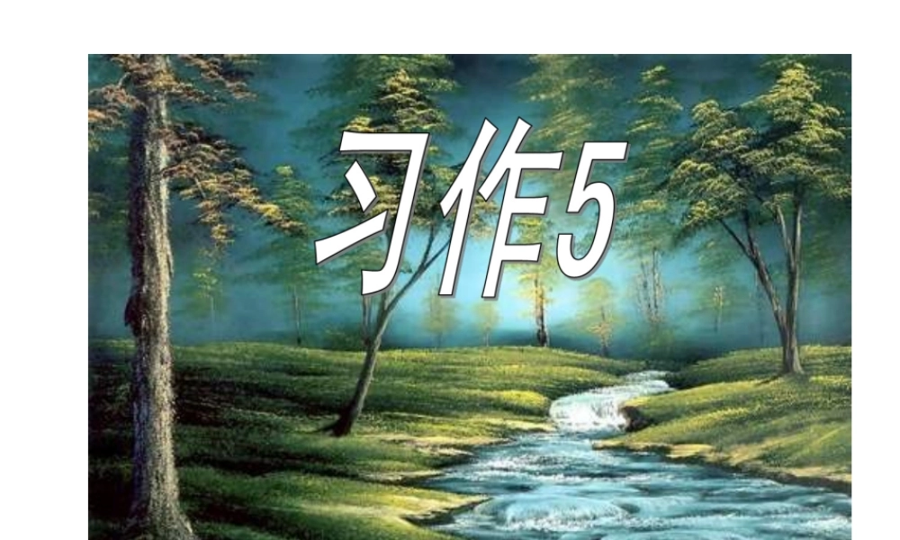 《习作五》课件