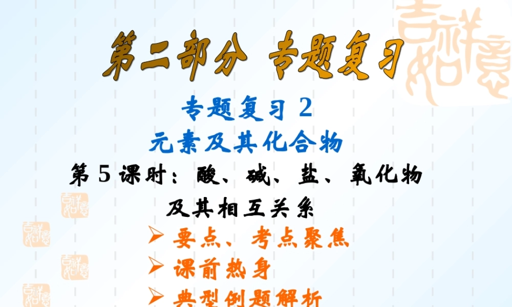 中考化学酸碱盐氧化物之间的关系课件