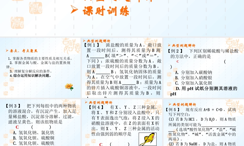 中考化学酸碱盐氧化物之间的关系课件