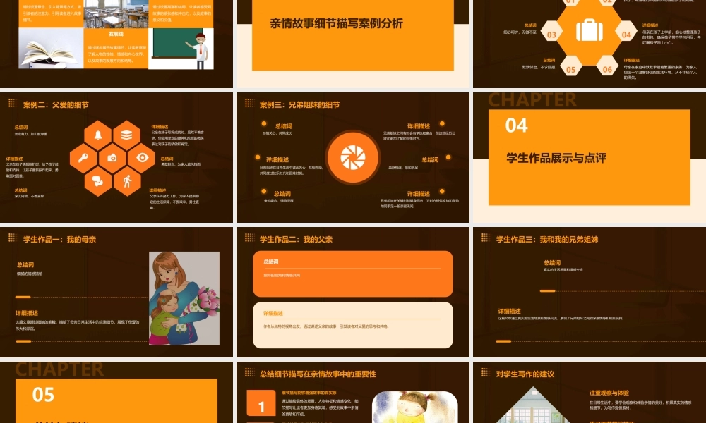 让亲情感动你学会细节描写课件