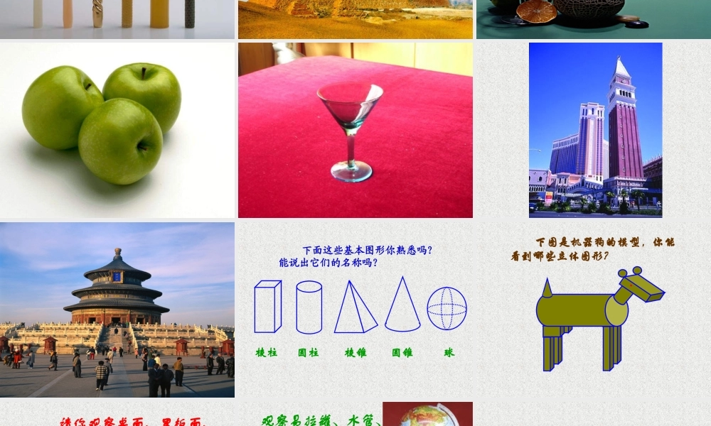 七年级数学丰富的图形世界课件2 苏教版 课件