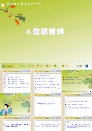 《螳螂捕蝉》课件