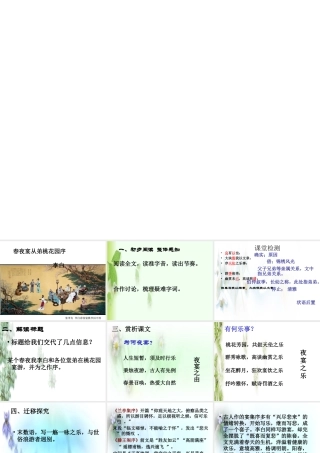 春夜宴从弟桃花园序(公开课)[1]