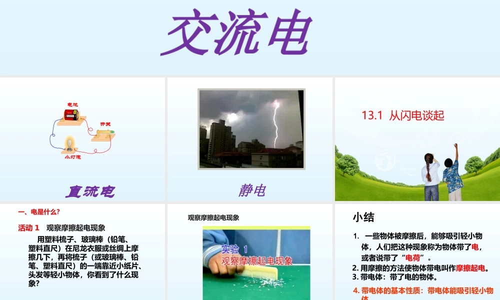 从闪电谈起上课用