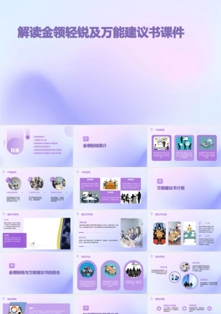 解读金领轻锐及万能建议书课件