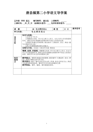 谢丰伦-28毛主席在花山