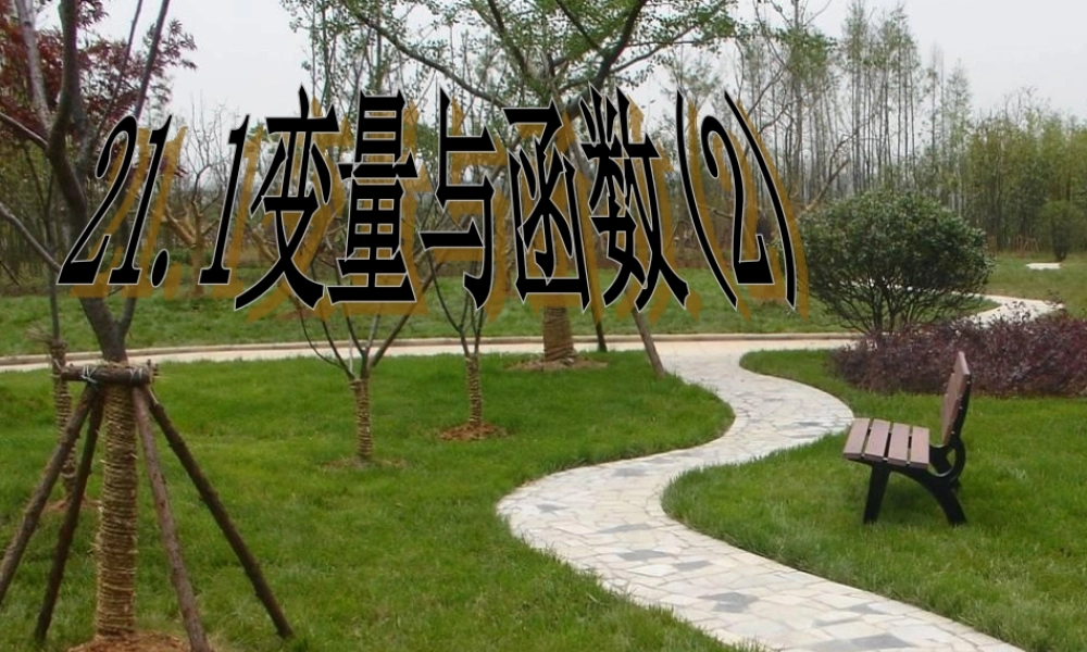 八年级数学下册 ] 21.1变量与函数(2)课件 人教新课标版 课件