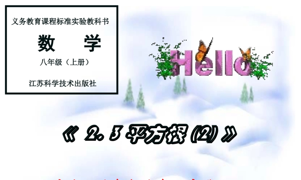 八年级数学 平方根课件