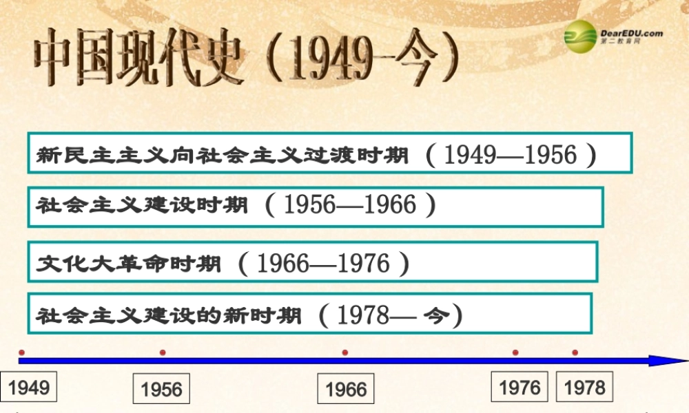 八年级历史下册 第1课 中华人民共和国的成立课件 中华书局版 课件