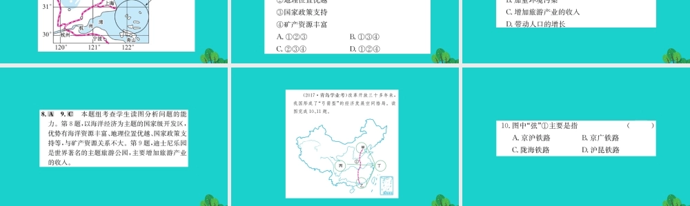 八年级地理下册 第七章 第二节 鱼米之乡 长江三角洲地区习题课件(新版)新人教版 课件