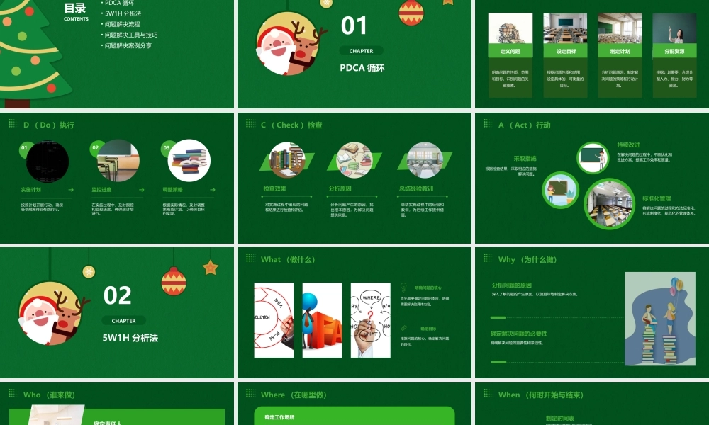 解决问题的方法PDCA及5W1H课件