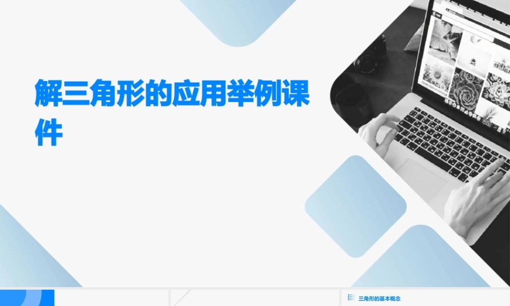 解三角形的应用举例课件