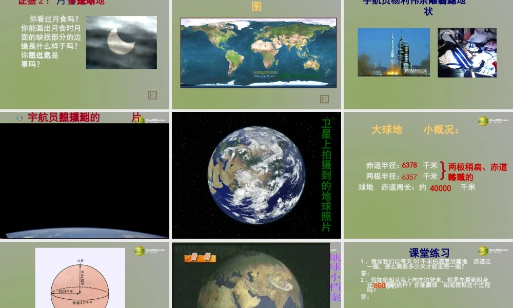 七年级科学上册 3.1 我们居住的地球课件2 浙教版 课件