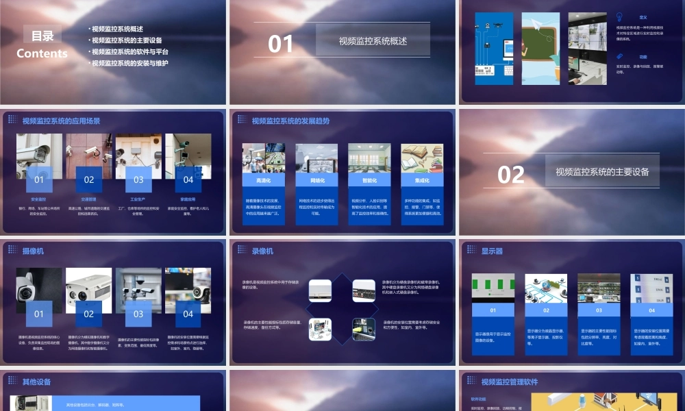 视频监控系统的主要设备资料课件