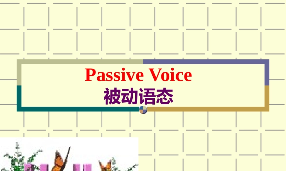被动语态综合