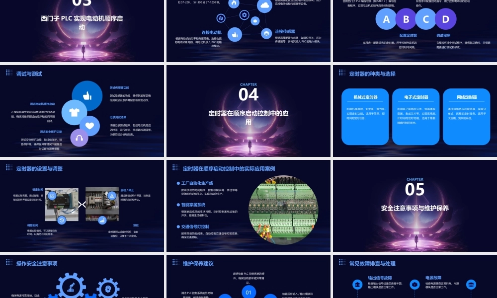 西门子PLC电动机的顺序启动控制(定时器)资料课件