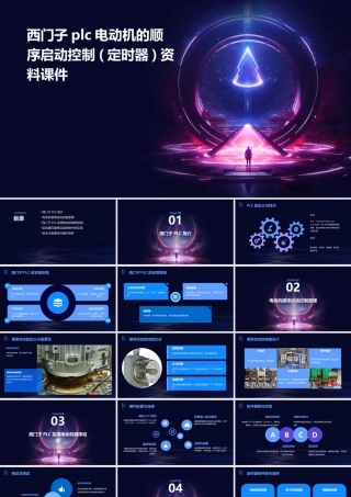 西门子PLC电动机的顺序启动控制(定时器)资料课件