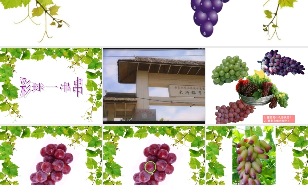 安小刘静静《彩球一串串》课件
